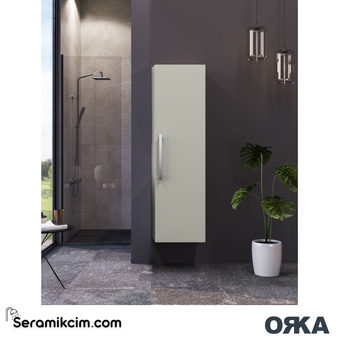 Orka Urla 40cm Boy Dolabı (Sağ-Sol) Parlak Kaşmir - ORK.BYD1167