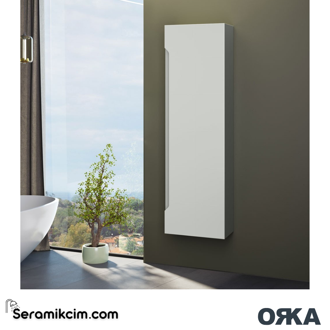 Orka Varna 40cm Boy Dolabı (Sağ-Sol) Mat Kaşmir - ORK.BYD1171