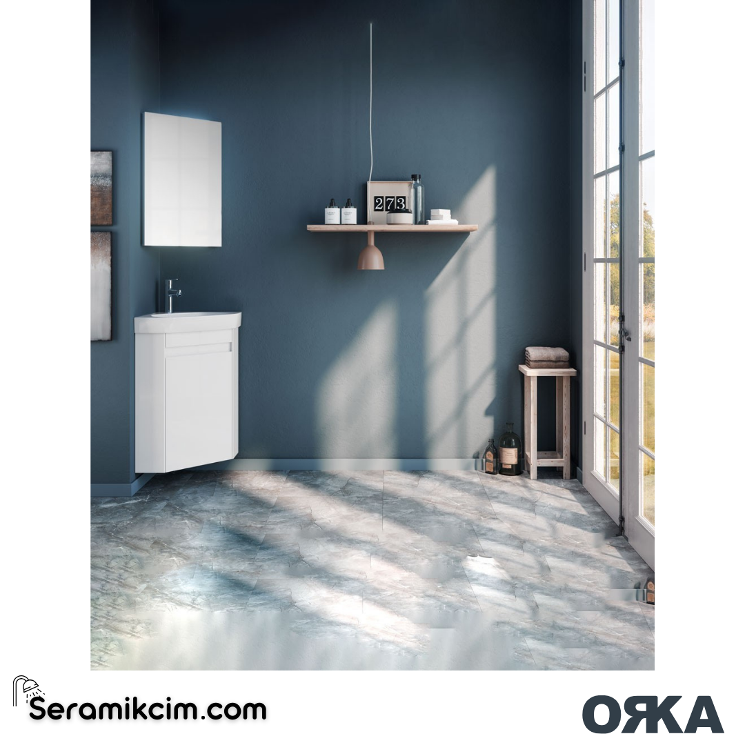 Orka Zag 45cm Banyo Dolabı Set Beyaz - ORK29.45.01.TKM