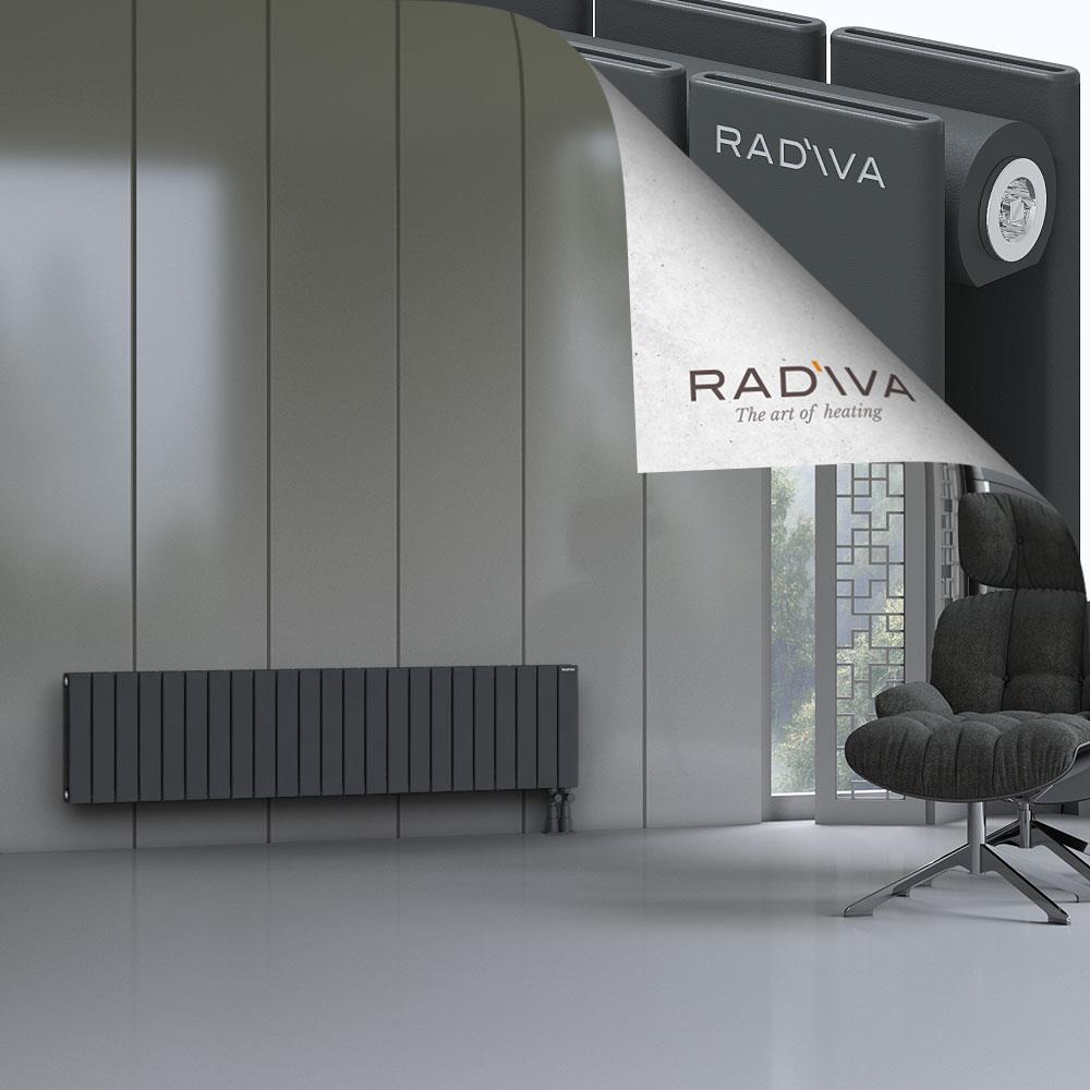 Oti Alüminyum Radyatör 400x1698 Koyu Antrasit