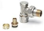 Radyatör Dönüş Vanası  1/2'' Köşe (17*2mm Boru Bağl. Rakorlu)