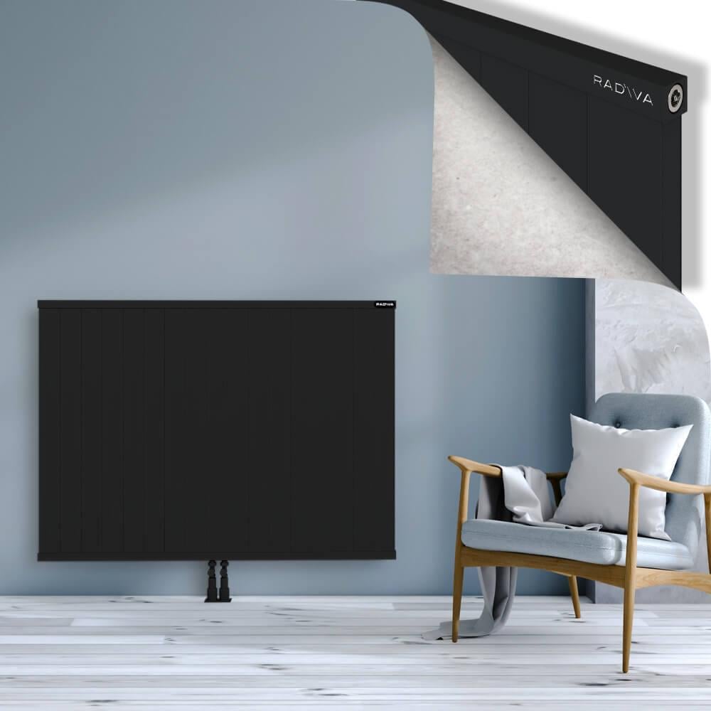 RIO Dekoratif Alüminyum Radyatör 1000x1704 Siyah
