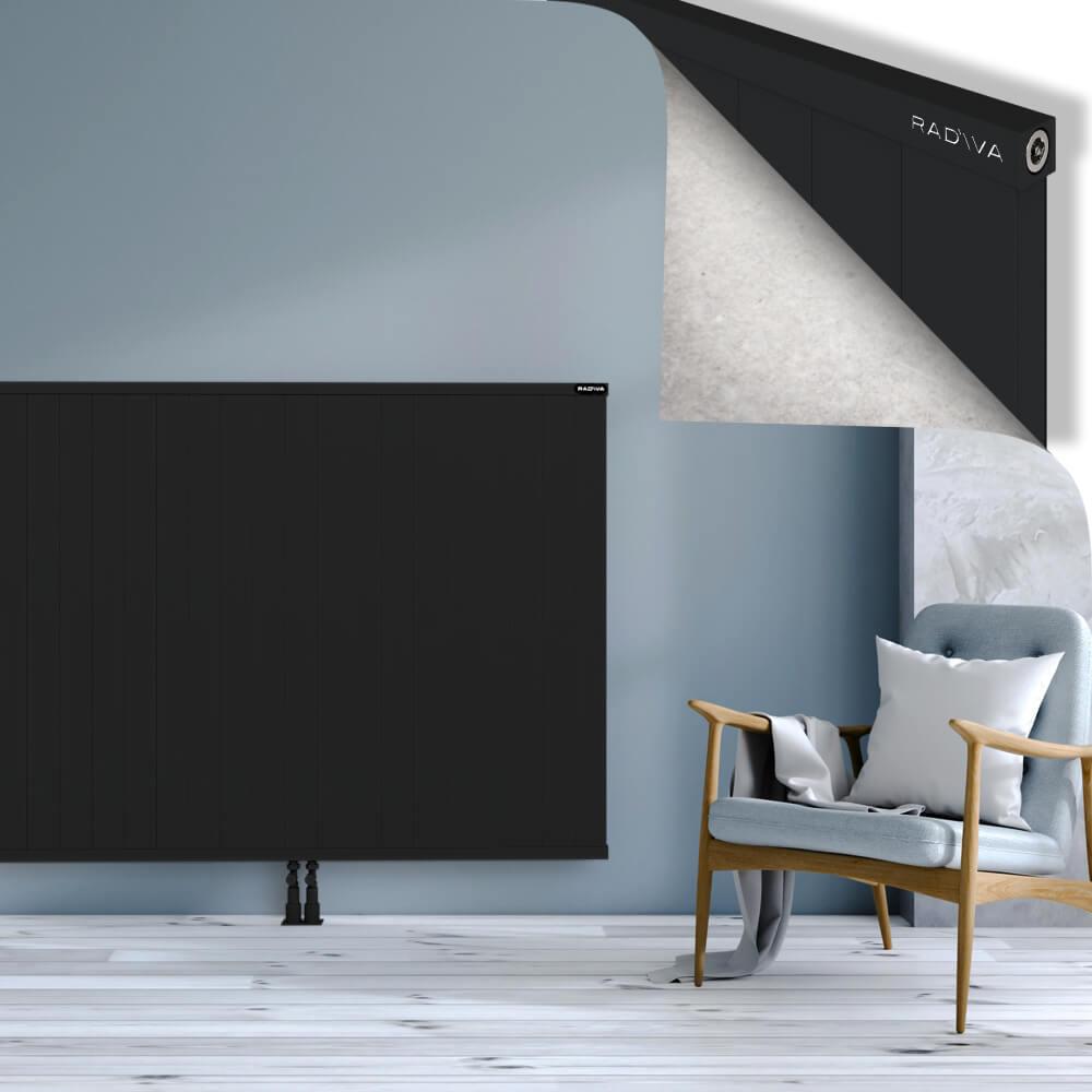 RIO Dekoratif Alüminyum Radyatör 1200x2904 Siyah