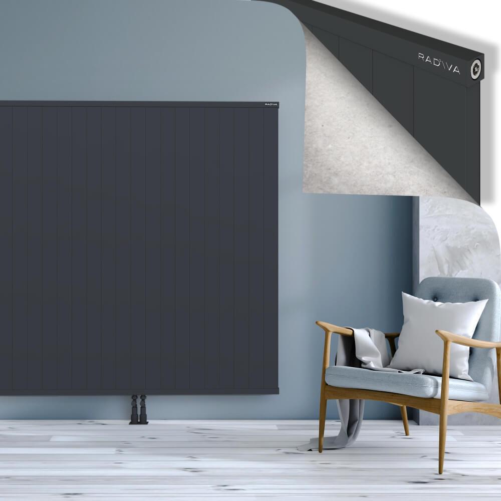 RIO Dekoratif Alüminyum Radyatör 1600x2704 Koyu Antrasit