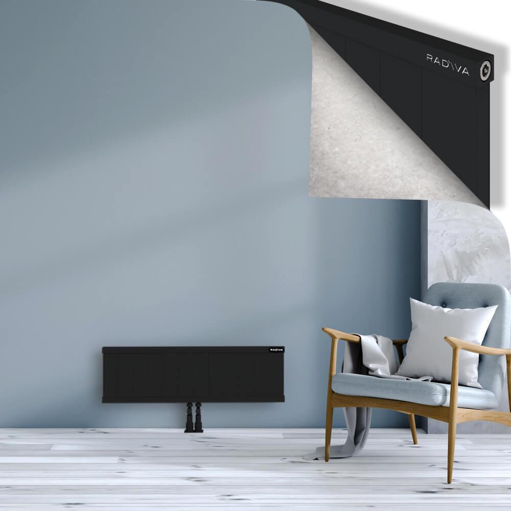 RIO Dekoratif Alüminyum Radyatör 300x1204 Siyah
