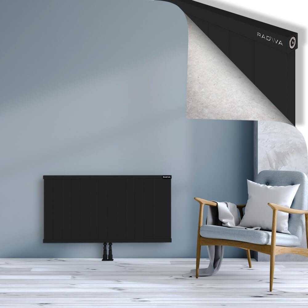 RIO Dekoratif Alüminyum Radyatör 600x1404 Siyah