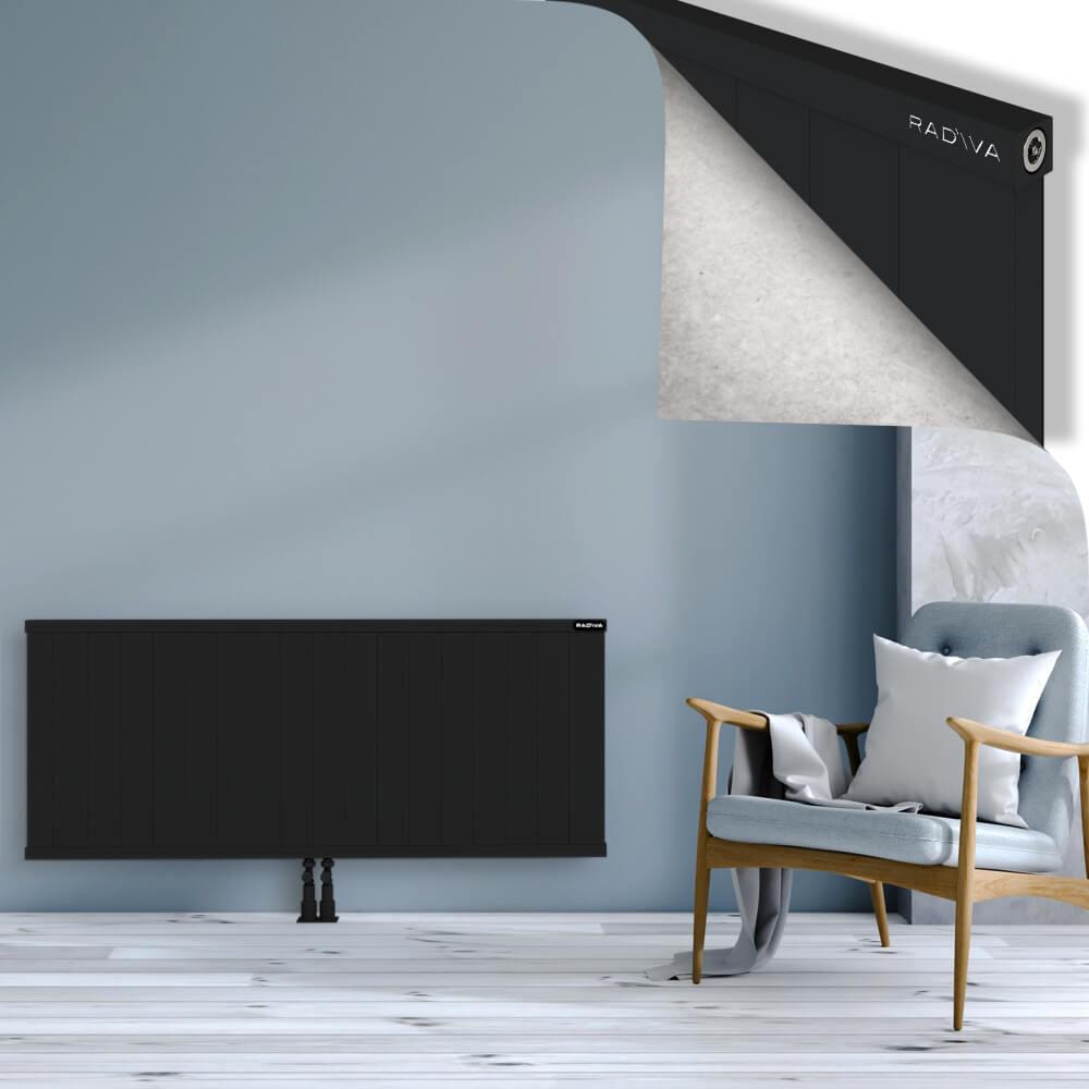 RIO Dekoratif Alüminyum Radyatör 600x1804 Siyah