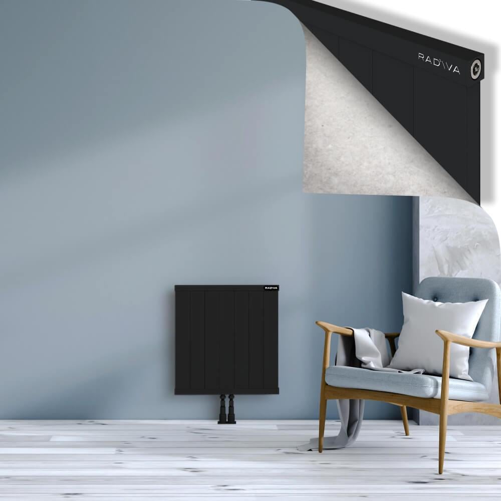 RIO Dekoratif Alüminyum Radyatör 600x704 Siyah