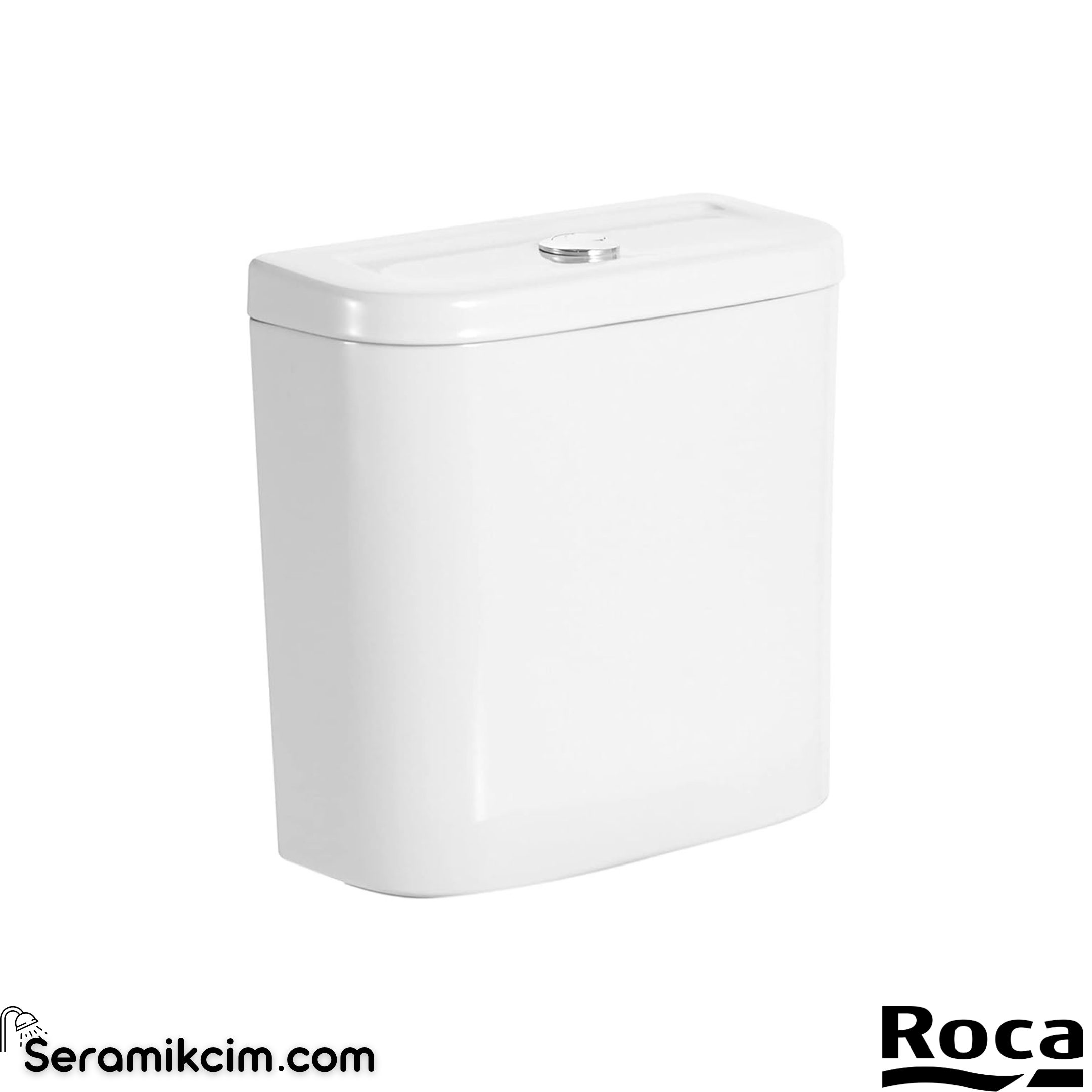 Roca Access Özel İhtiyaçlar için Çift Sifonlu (6/3 Lt) Klozet Rezervuarı, Alttan Girişli