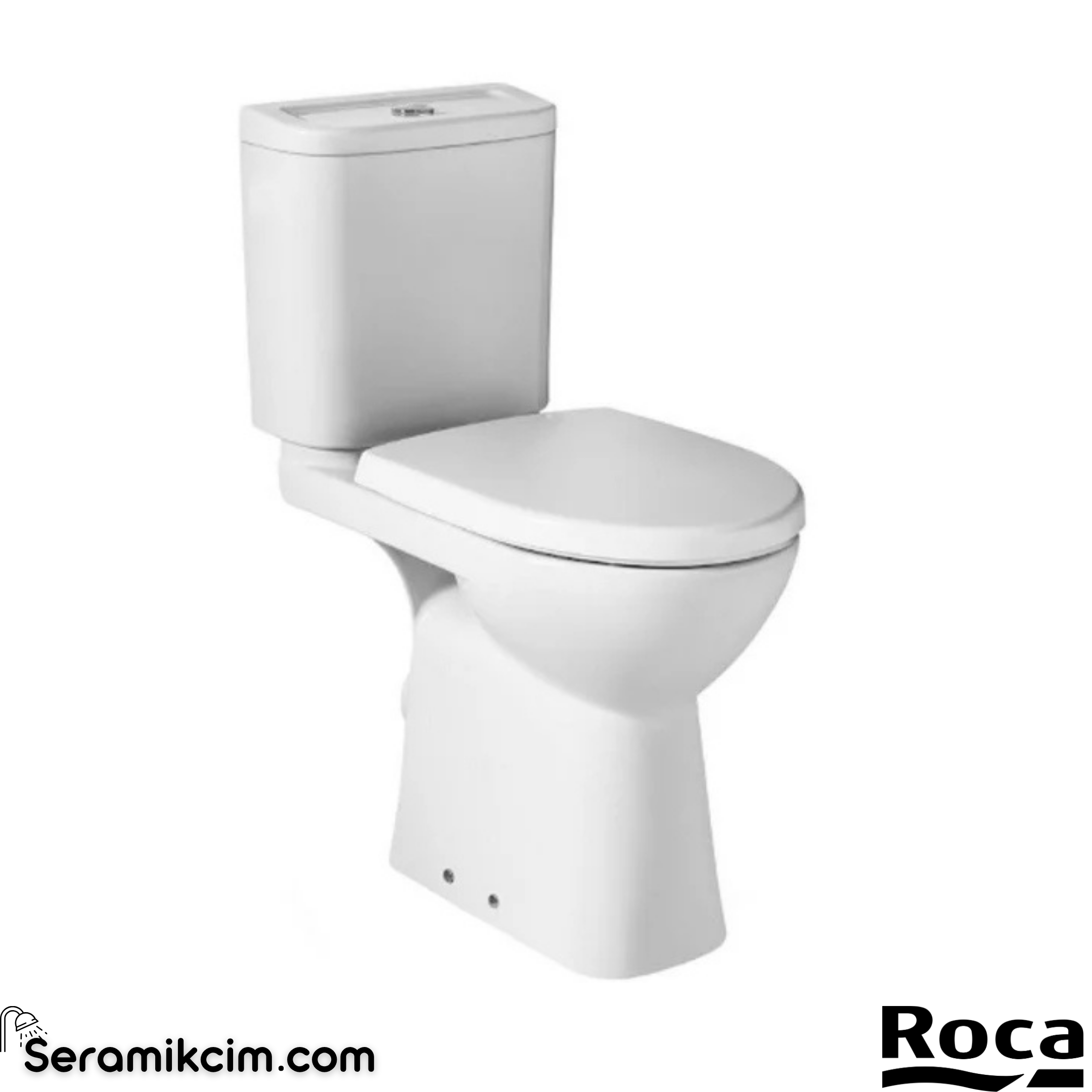 Roca Access Özel İhtiyaçlar için Yerden Klozet, Beyaz, 670 mm, Yatay Çıkışlı