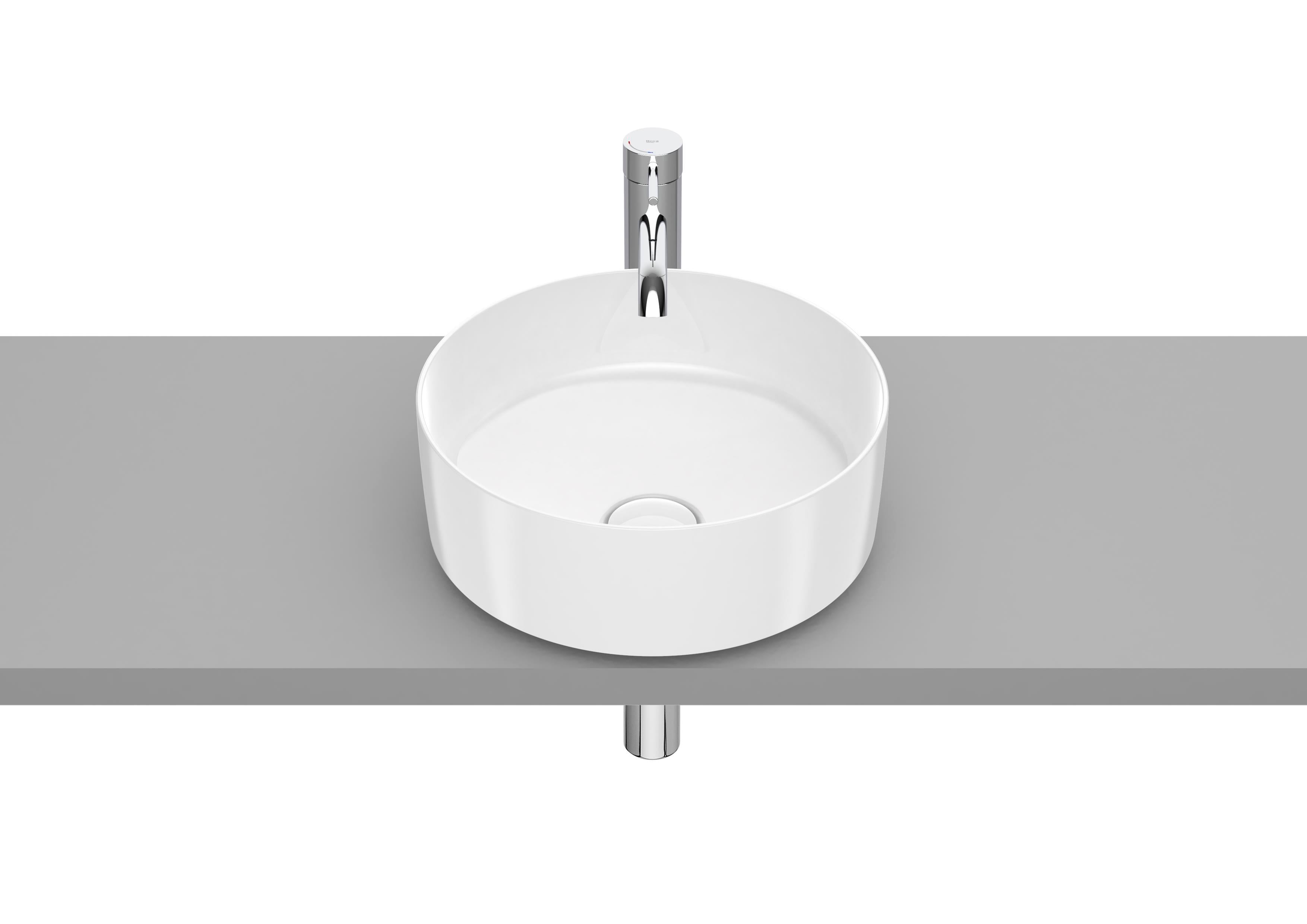 Roca Inspira Round FINECERAMIC® Tezgah Üstü Lavabo Beyaz ø 370 mm A327523000 - A327523000