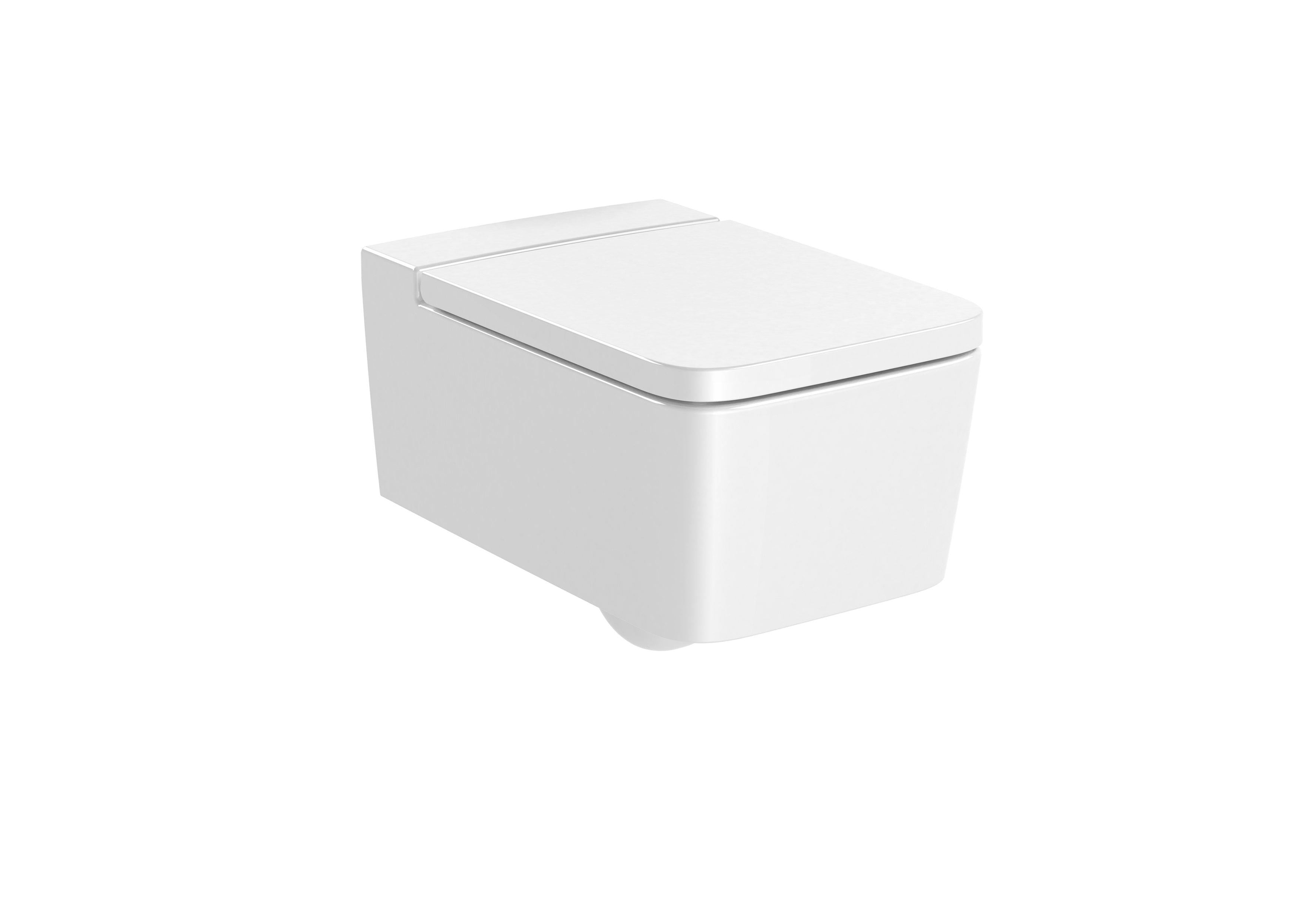 Roca Inspira Square Asma Klozet, Beyaz, 560 mm, Kanalsız, Yatay Çıkışlı A346537000 - A346537000