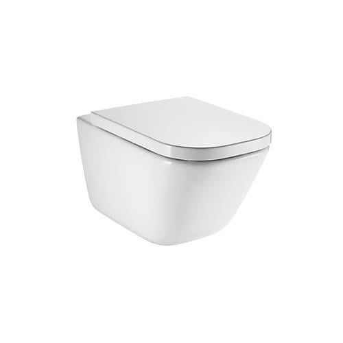 Roca The Gap Square Asma Klozet Beyaz 540 mm, Kanalsız, Yatay Çıkışlı A34647L000 - A34647L000