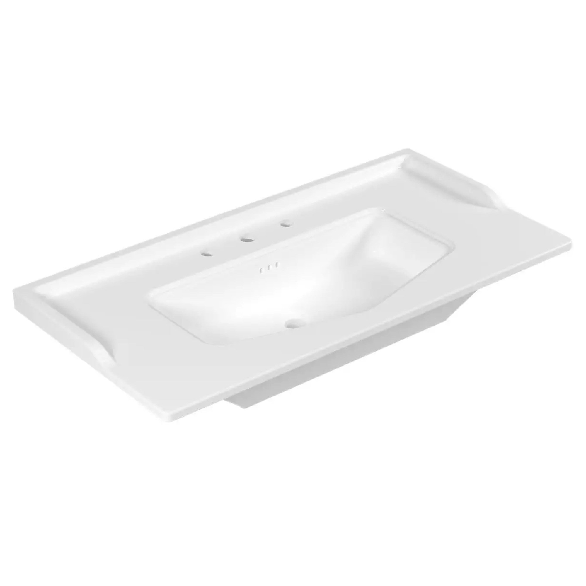 Serel Royal Üç Armatür Delikli Etajerli Lavabo (50 x 100 cm) RY433DS110H