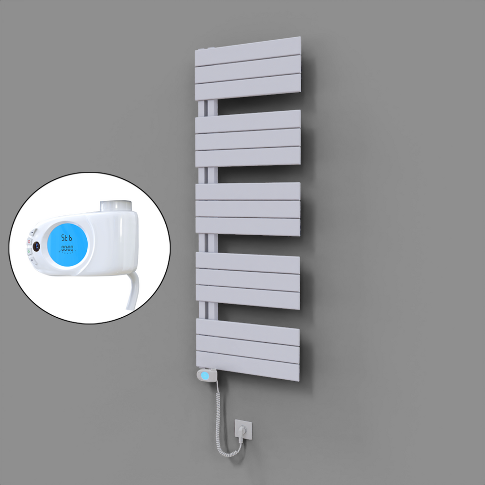 Sirius Dekoratif Elektrikli Havlupan 500x1400 Beyaz (Musa Termostat) 600W