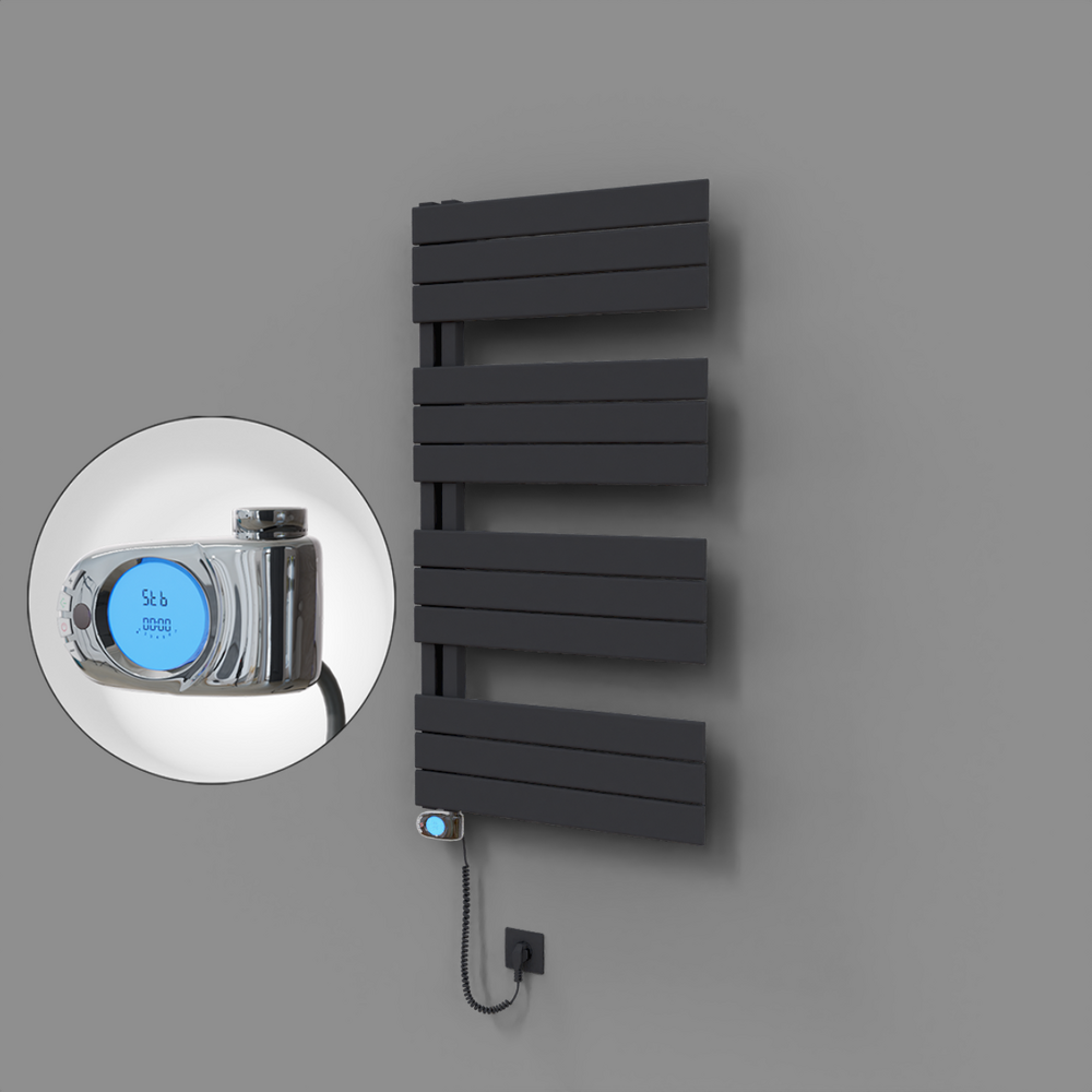 Sirius Dekoratif Elektrikli Havlupan 600x1150 Koyu Antrasit (Musa Termostat) 600W