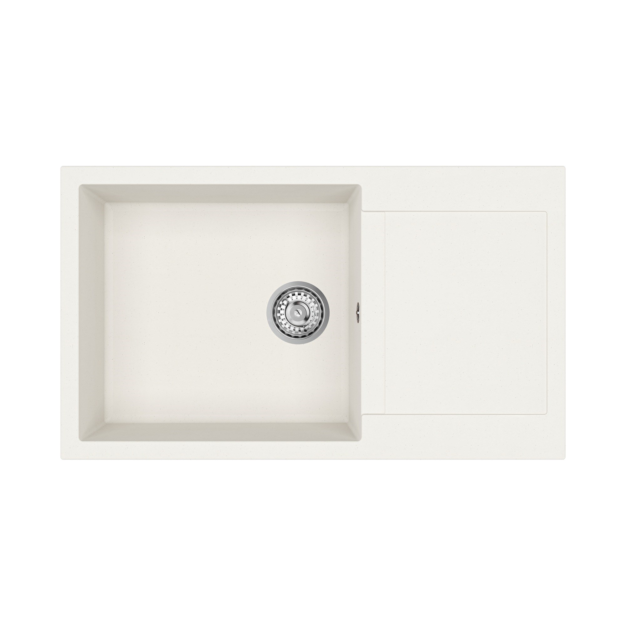 Teka Clivo 60 B-TQ 1B 1D Tek Hazneli Granit Eviye Mermer Beyaz 115350006