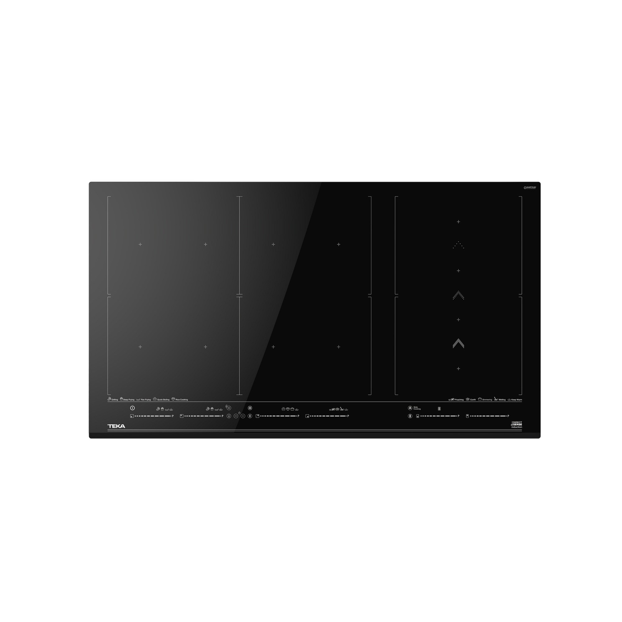 Teka DirectSense IZF 99700 MST 90 cm Vitroseramik Ocak Siyah Cam 112500031