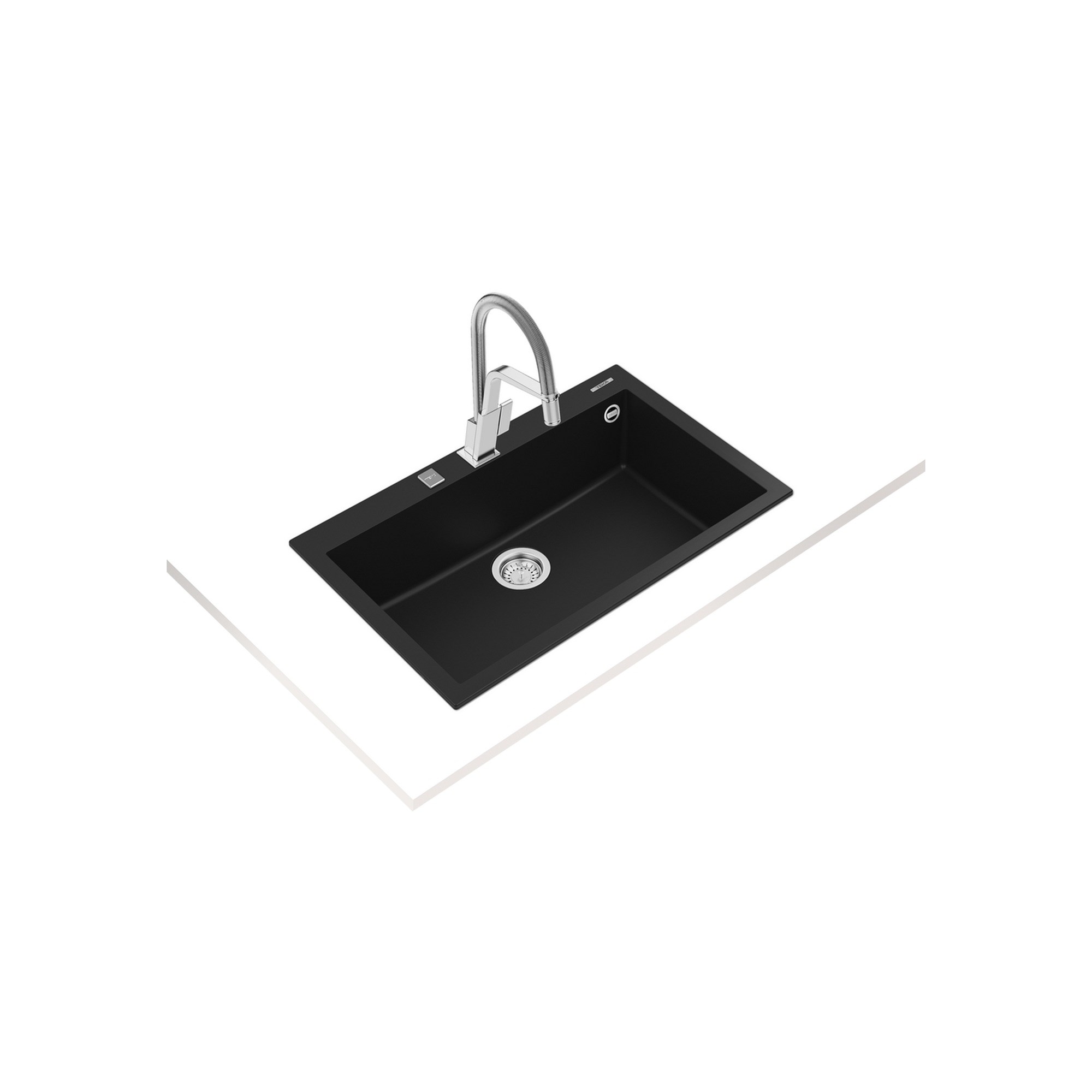 Teka ForSquare 72.40 TG Tek Hazneli Granit Eviye Siyah 115230000