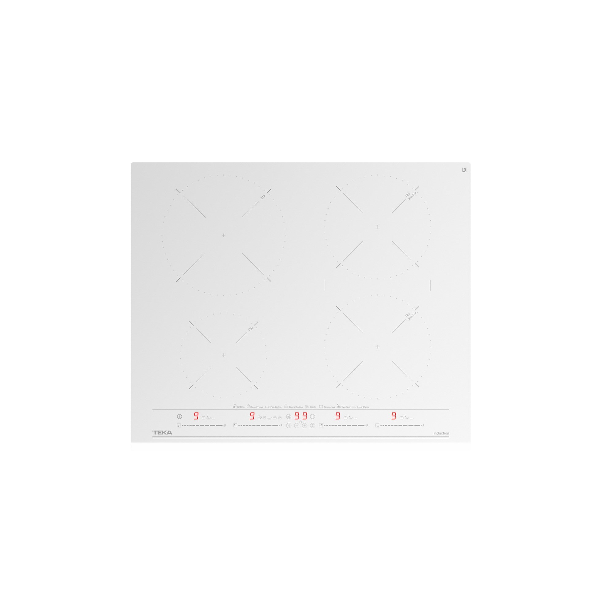 Teka IZC 64630 WH MST 60 cm İndüksiyon Ocak Beyaz 112500027