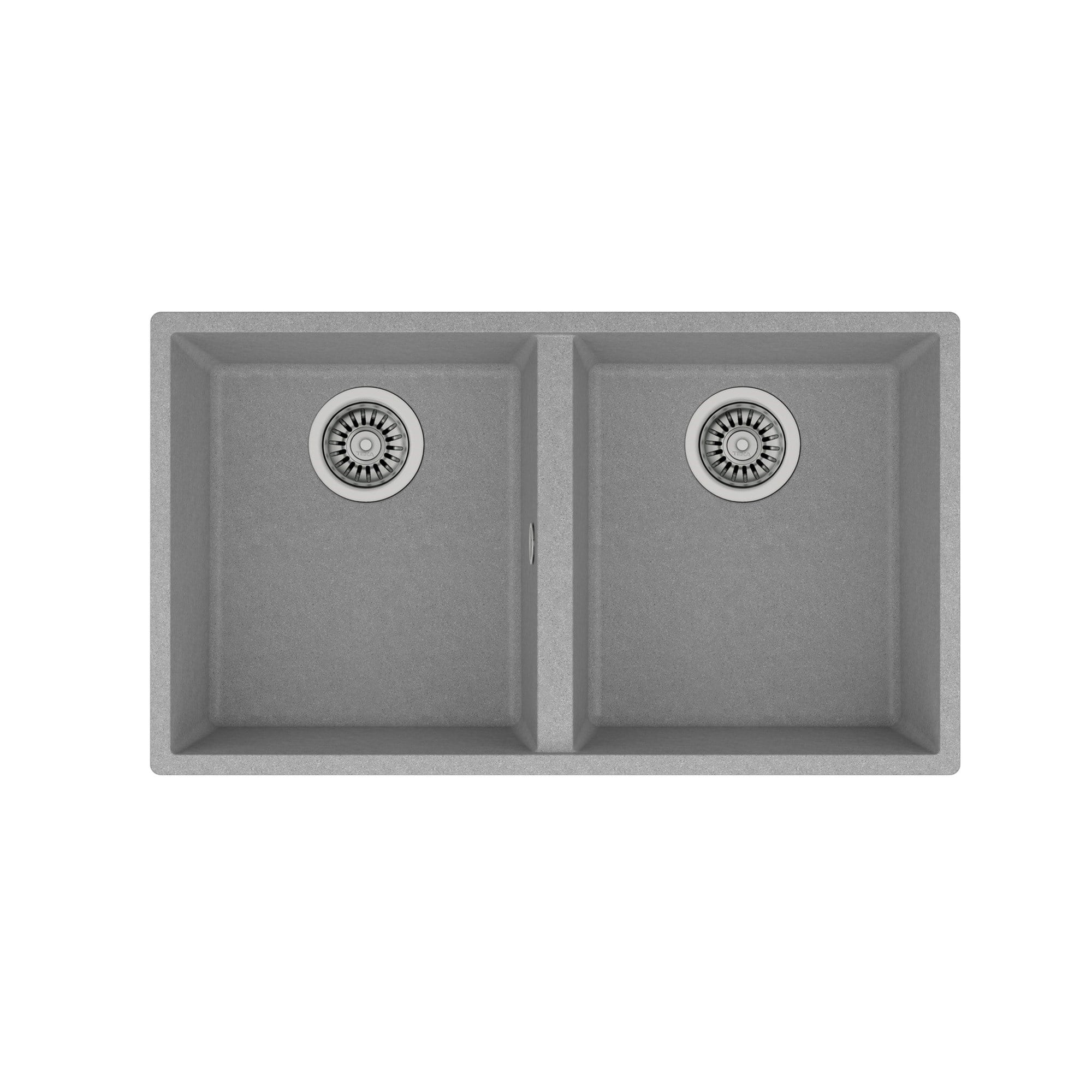 Teka Square 760 TG Çift Hazneli Tezgahaltı Granit Eviye Gri 115260025