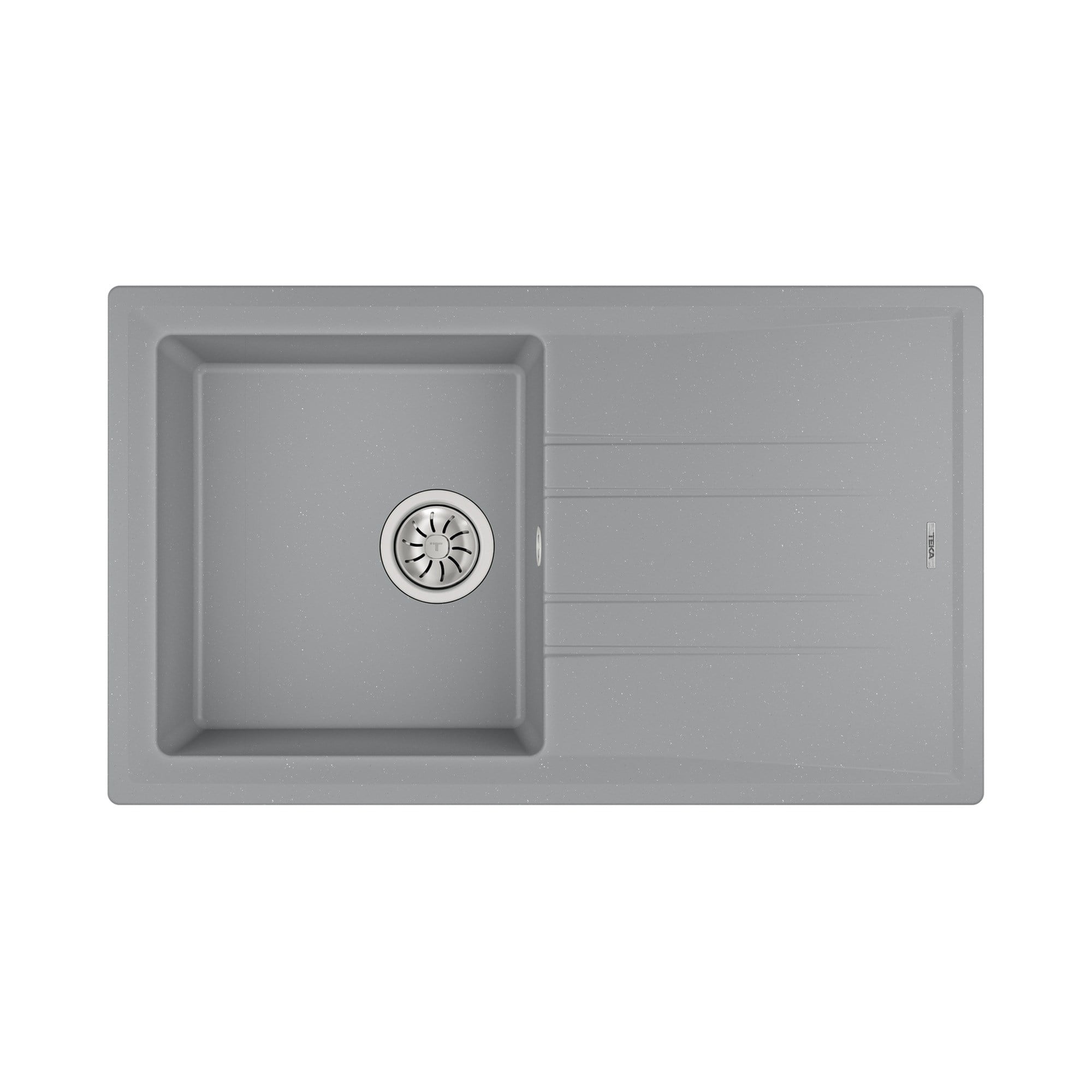 Teka Stone 50 B-TG 1B 1D Tek Hazneli Granit Eviye Metalik Gri 115330014