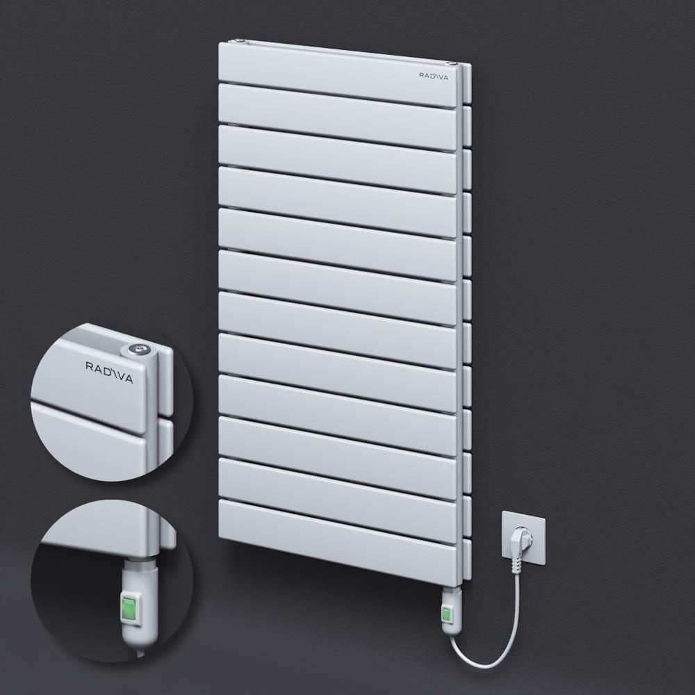 Tip 20H Elektrikli Çelik Dekoratif Radyatör 884x500 Beyaz (On/Off Düğmeli) 900W