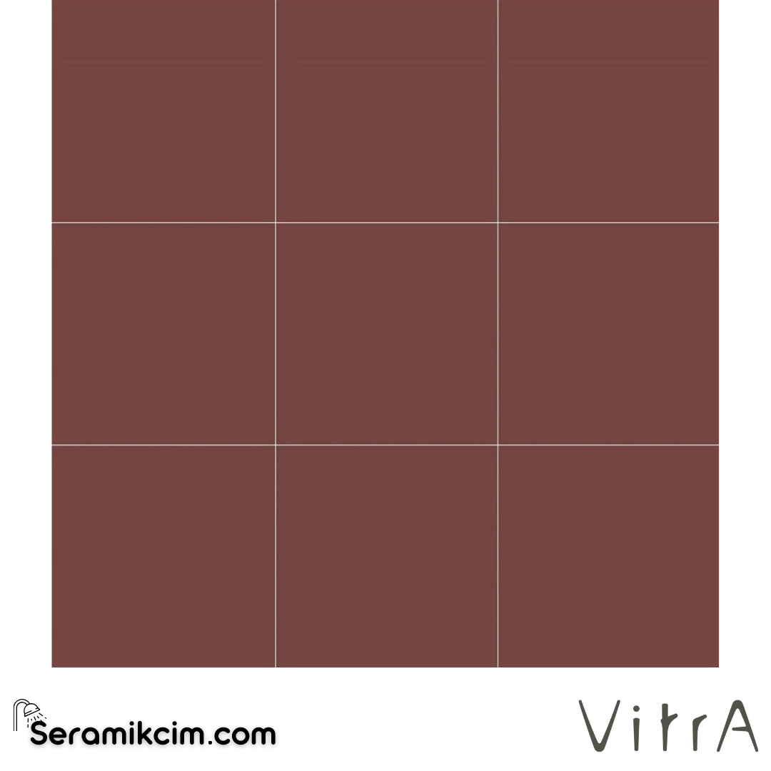 VitrA 10X10 Ral 3009 Oksıt Kırmızı Mat (Nf) Nr K95333080001VTE0 - K95333080001VTE0