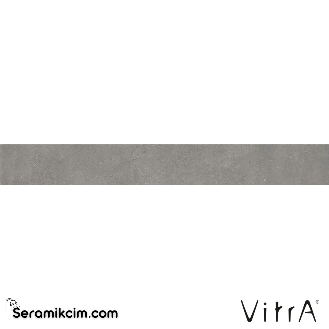 VitrA 10X80 Flakestone Koyu Gri Boyalı Süpürgelik  Mat7R K951159R0001VTET - K951159R0001VTET