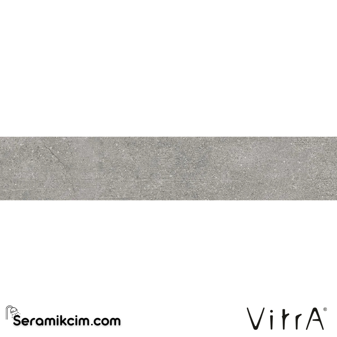 VitrA 10X80 Newcon Silver Gri Boyalı Süpürgelik Mat R10A  7R K946181R0001VTET - K946181R0001VTET
