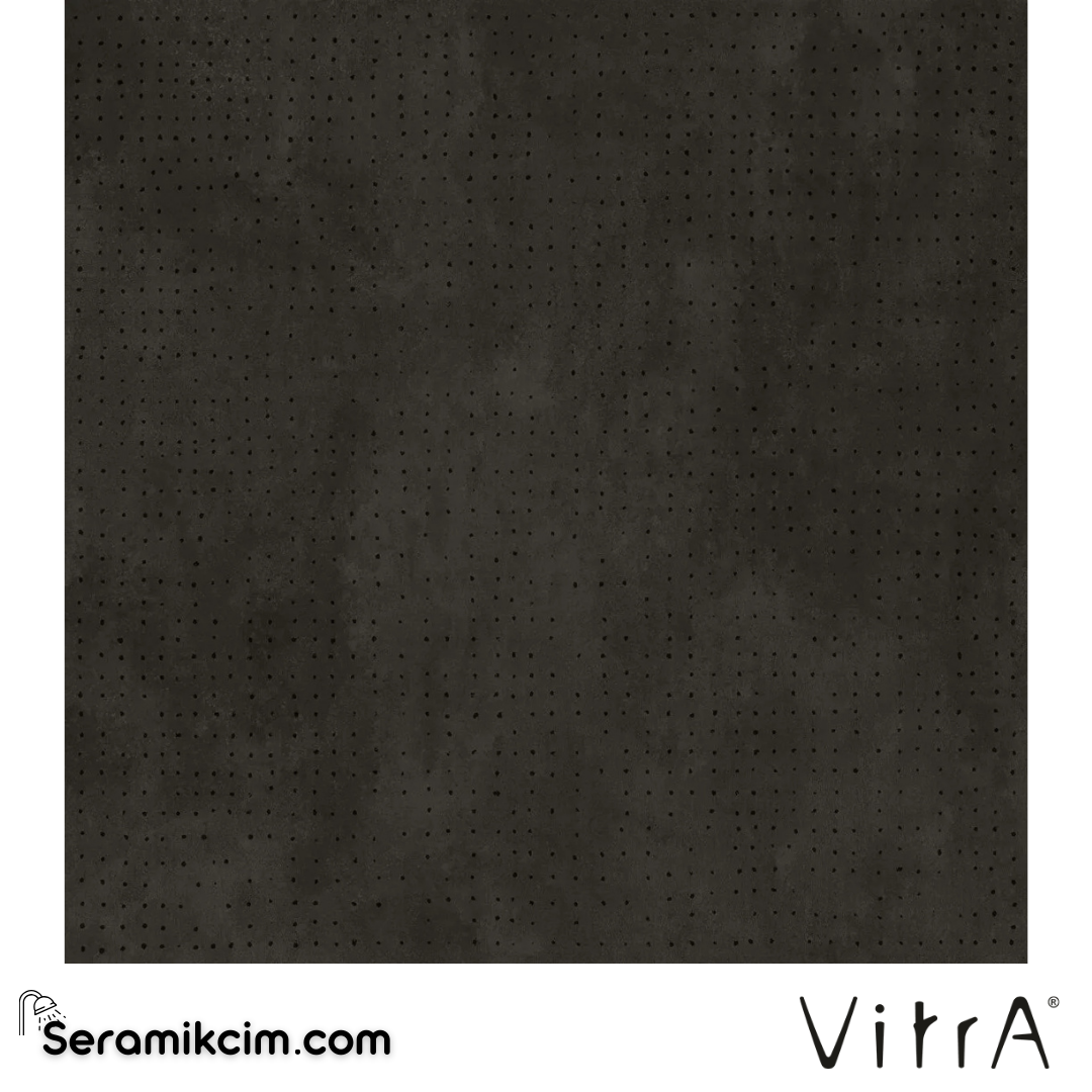 VitrA 120X120 Cemental Siyah Nokta Dekor R10B 7R K953473R0001VTS0 - K953473R0001VTS0
