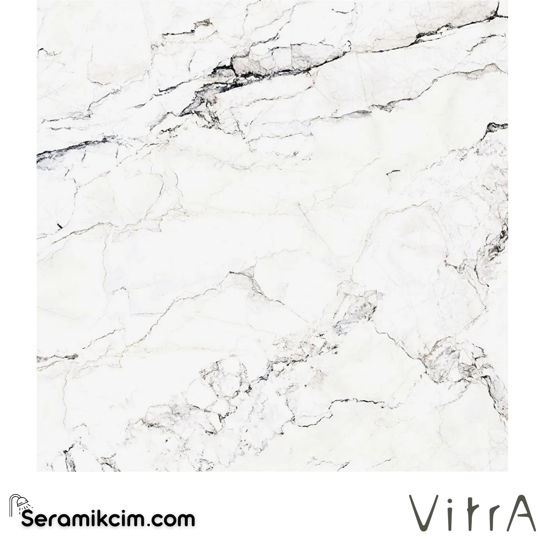 VitrA 120X120 Marbleart Kamuflaj Beyaz 7Flpr K954847FLPR1VTS0 - K954847FLPR1VTS0