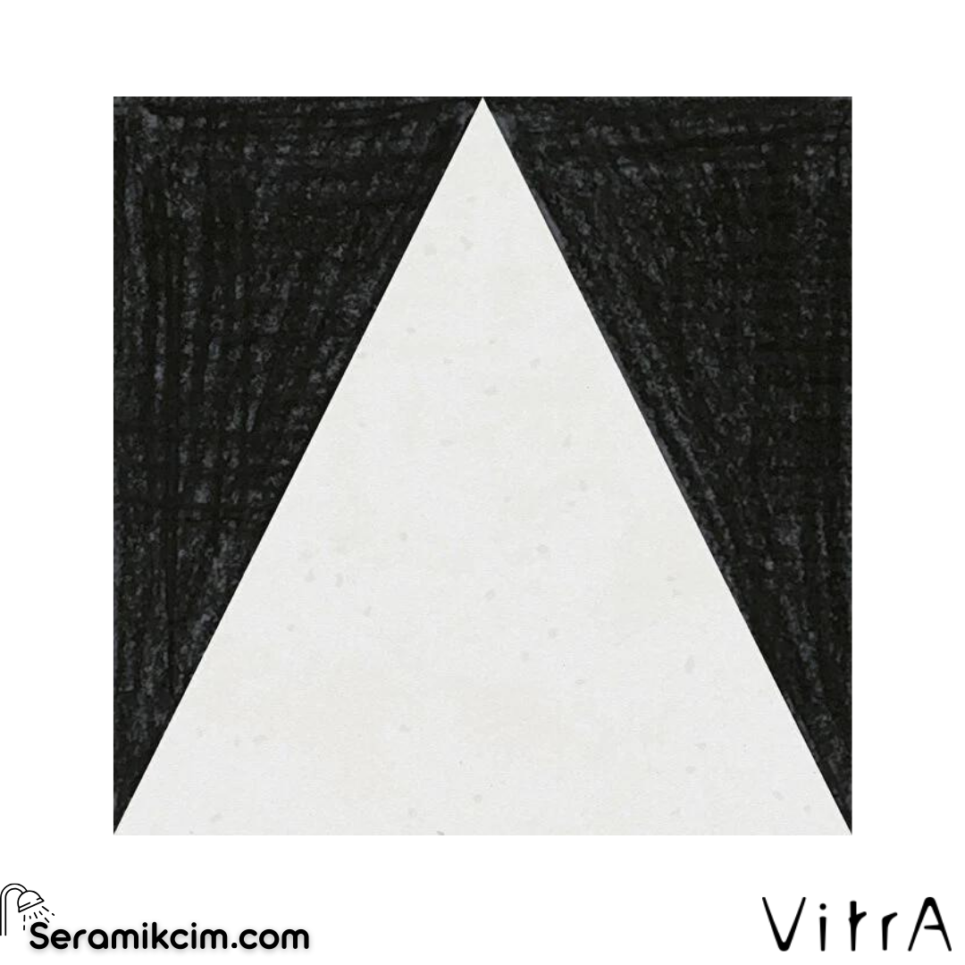 Vitra 15X15 Atelier 01 Siyah Ucgen Neg. Mat Nr