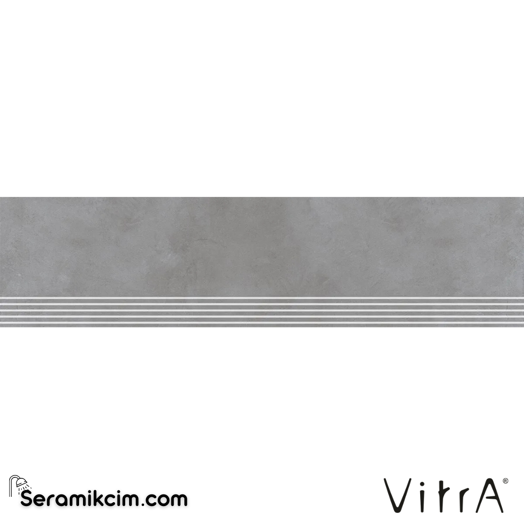 VitrA 30X120 Cementine Gri Basamak R10B  7R K950731R0001VTET - K950731R0001VTET