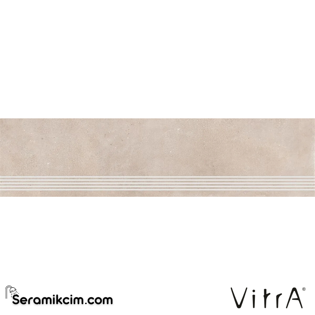 VitrA 30X120 Flkstone Açık Grej Basamak Mat R10B 9M7R K951166R0001VTET - K951166R0001VTET