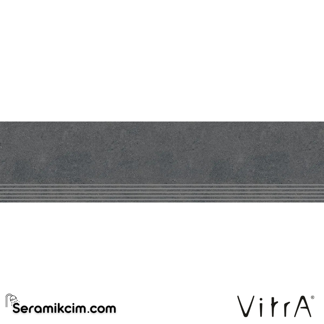 VitrA 30X120 Newcon Koyu Gri Basamak Mat R10A  7R K946502R0001VTET - K946502R0001VTET