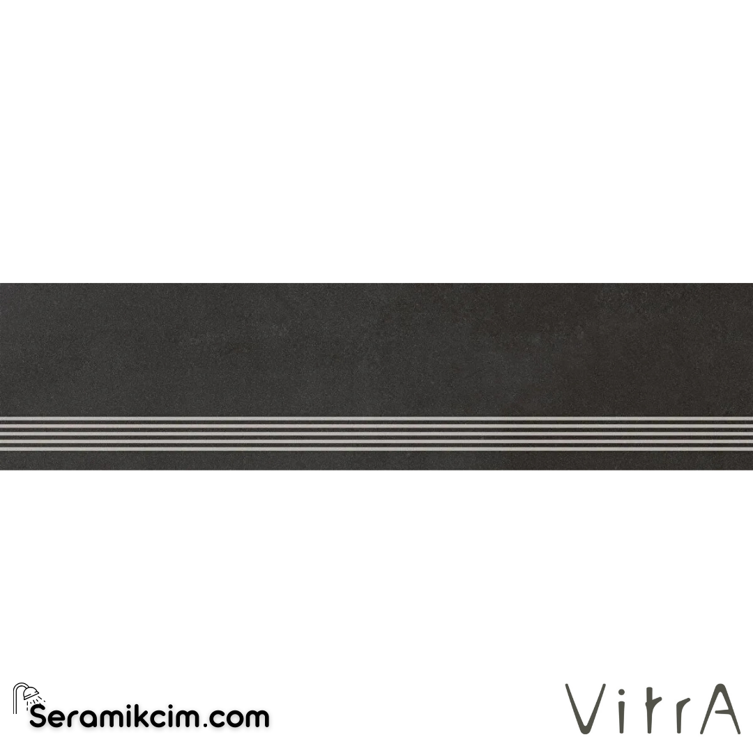 VitrA 30X120 Sense Antrasit Basamak Mat R10B 7R K951646R0001VTET - K951646R0001VTET