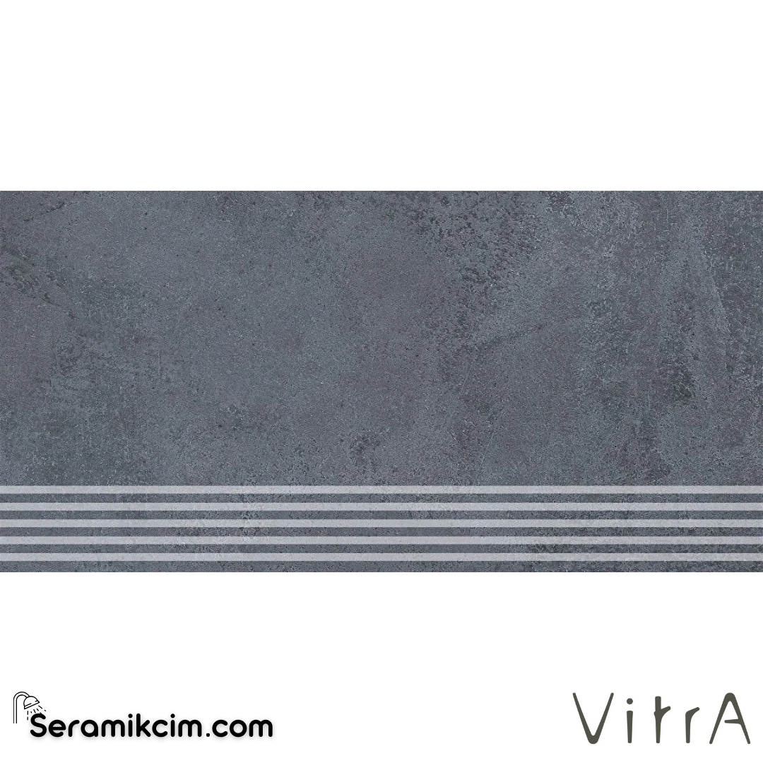 VitrA 30X60 Betonx Antrasit Basamak Mat R10B 7R K949980R0001VTE0 - K949980R0001VTE0