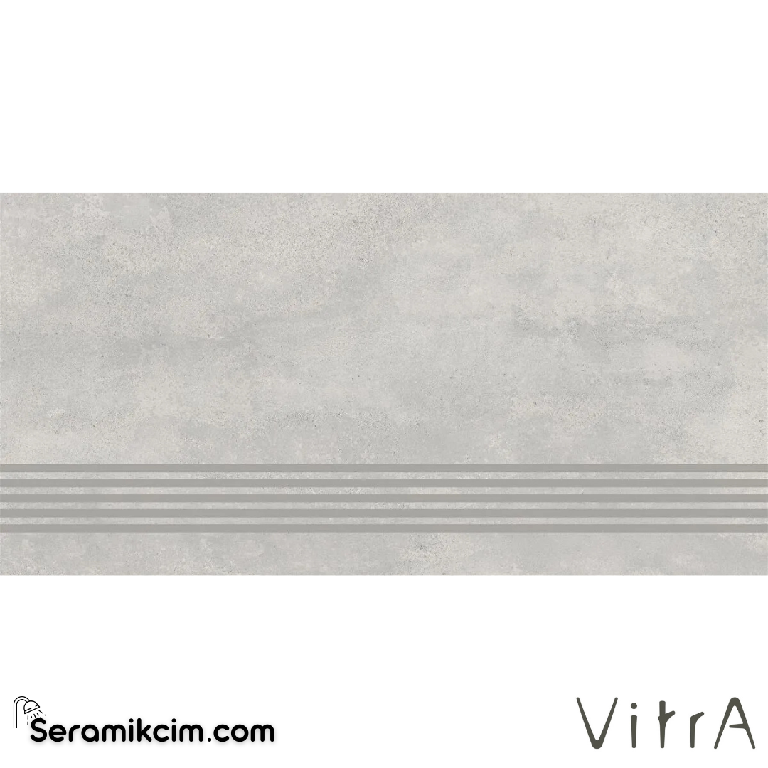 VitrA 30X60 Cemental Açık Gri Basamak R10B 7R K953064R0001VTE0 - K953064R0001VTE0