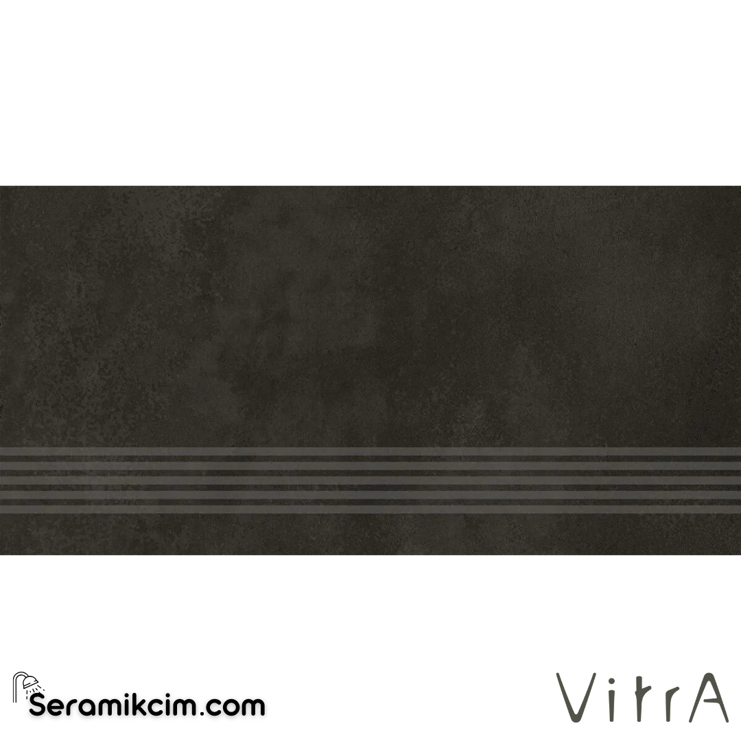 VitrA 30X60 Cemental Siyah Basamak R10B 7R K953062R0001VTE0 - K953062R0001VTE0