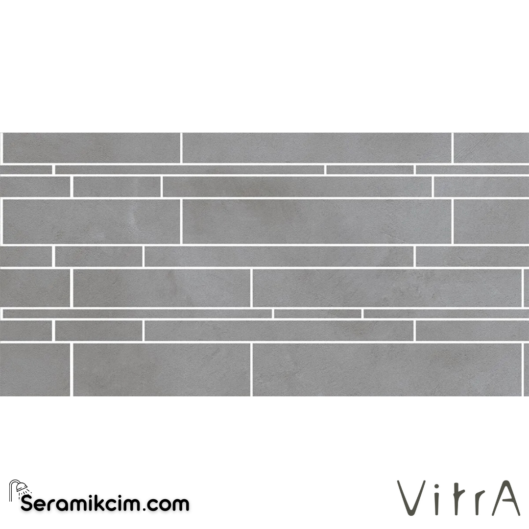 VitrA 30X60 Cementine Gri Multi-Ksm Brd Mat 7R K9504568R001VTE0 - K9504568R001VTE0