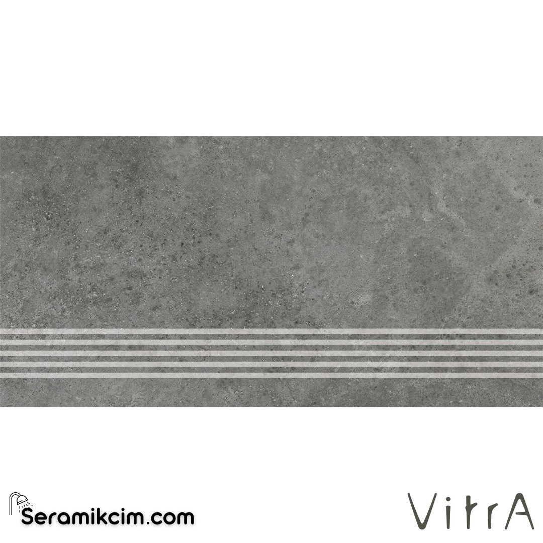 VitrA 30X60 Cementside Antrasit Basamak R10B 7R K952552R0001VTE0 - K952552R0001VTE0