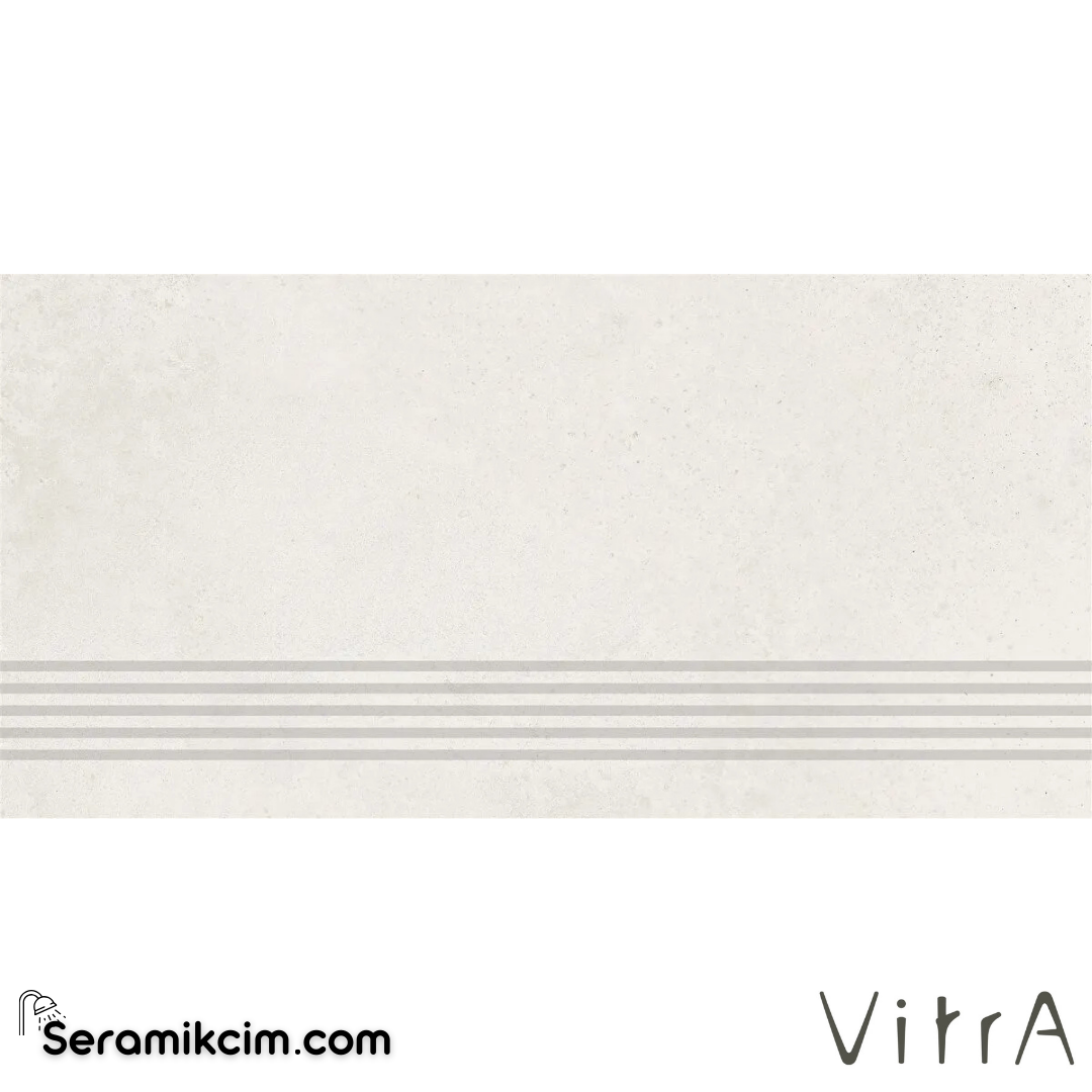 VitrA 30X60 Cementside Beyaz Basamak R10B 7R K952549R0001VTE0 - K952549R0001VTE0