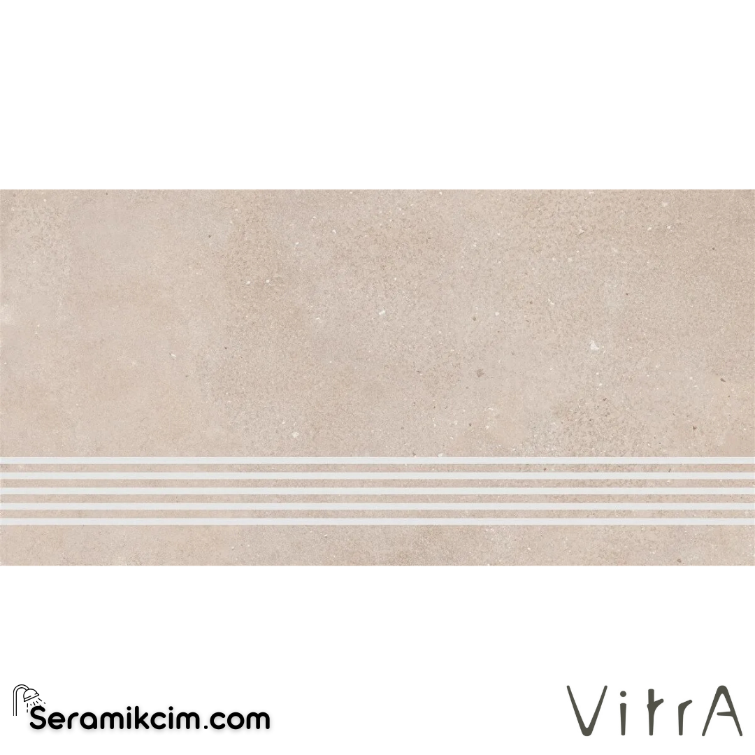 VitrA 30X60 Flakestone Açık Grej Basamak R10B 7R K951157R0001VTE0 - K951157R0001VTE0