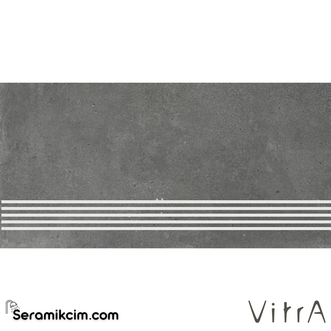 VitrA 30X60 Flakestone Antrasit Basamak R10B 7R K951153R0001VTE0 - K951153R0001VTE0