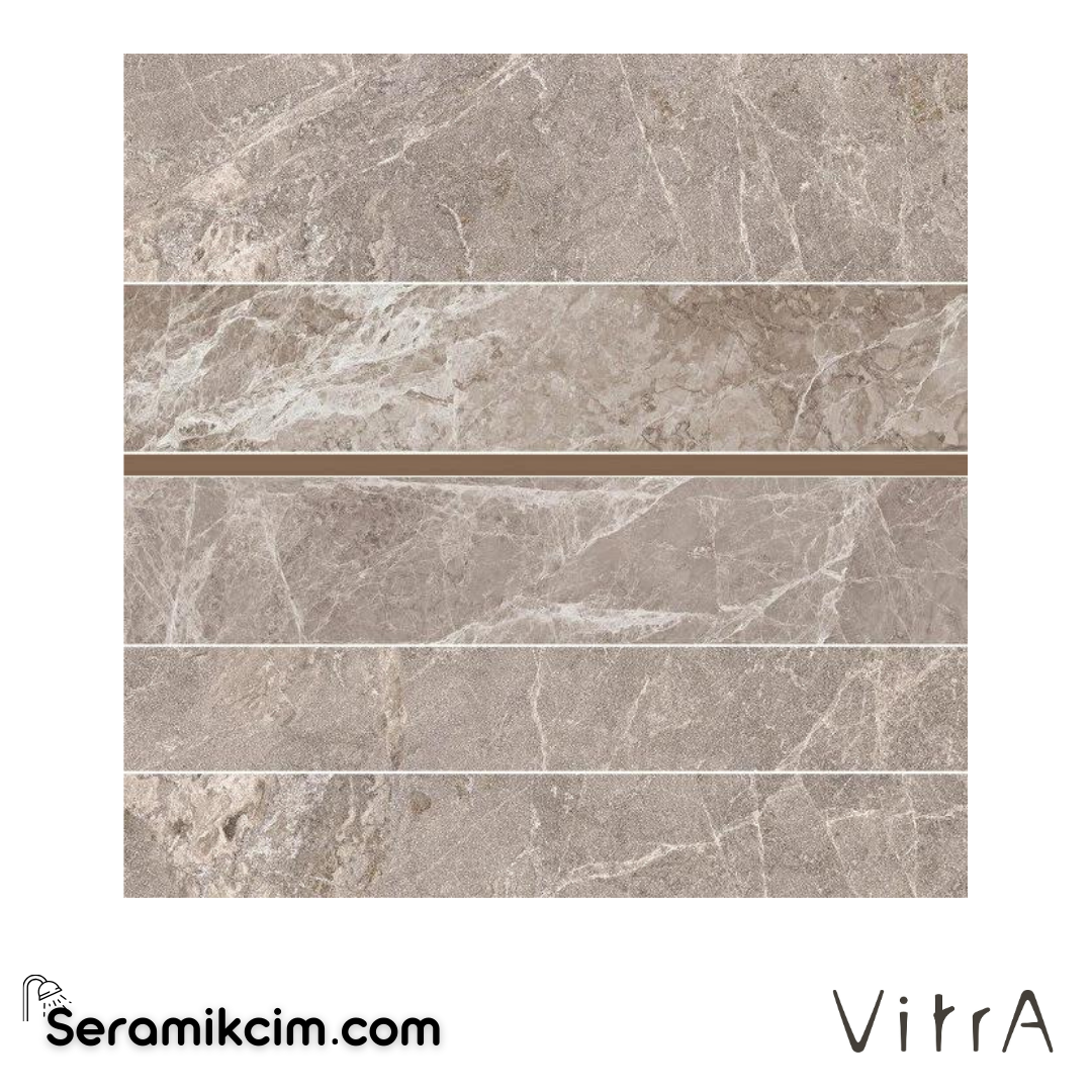 Vitra 30X60 Marmostone Koyu Grej Kesimbrd