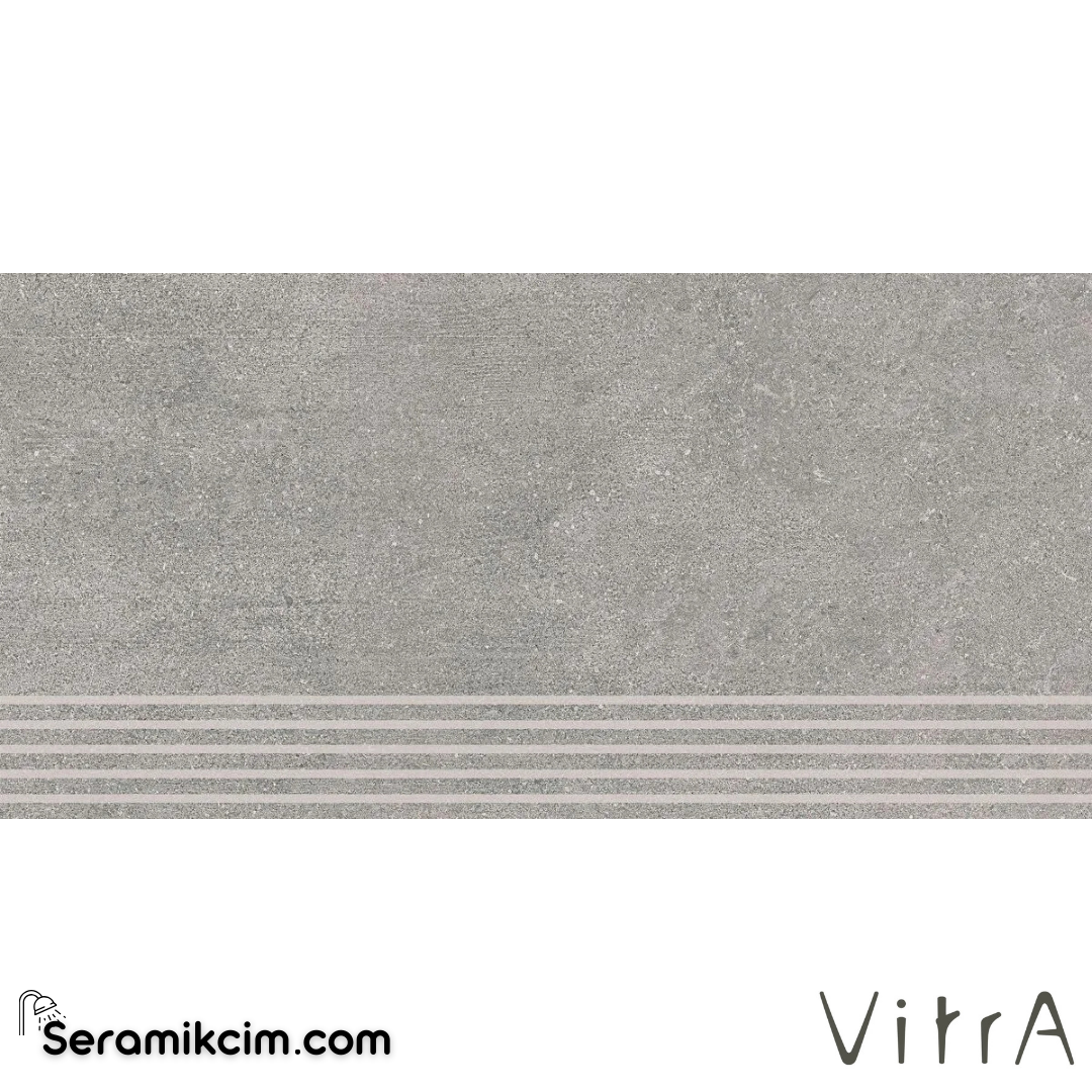 VitrA 30X60 Newcon Silver Gri Basamak Mat R10A 7R K946187R0001VTE0 - K946187R0001VTE0