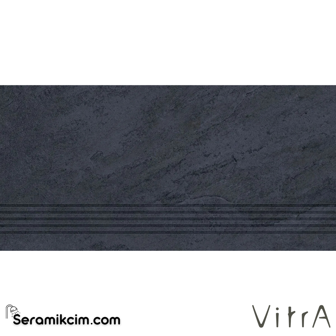 VitrA 30X60 Quarstone Antrasit Basamak R10B 7R K951936R0001VTE0 - K951936R0001VTE0