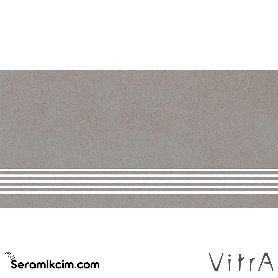 VitrA 30X60 Sense Açık Gri Basamak Mat R10B 7R K951466R0001VTE0 - K951466R0001VTE0