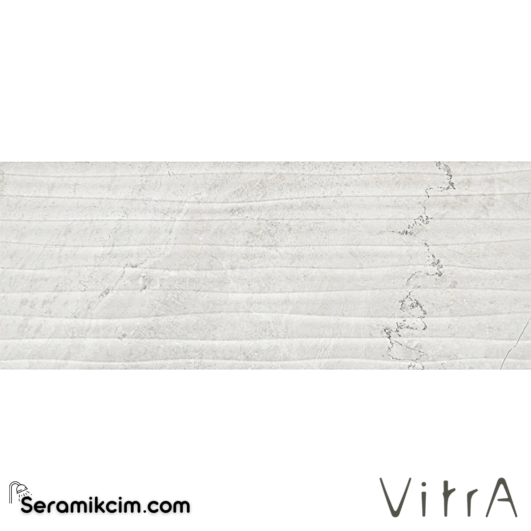 Vitra 30X60D Versus Wave Dekor Beyaz Parlak K94128000001VTE0 - K94128000001VTE0